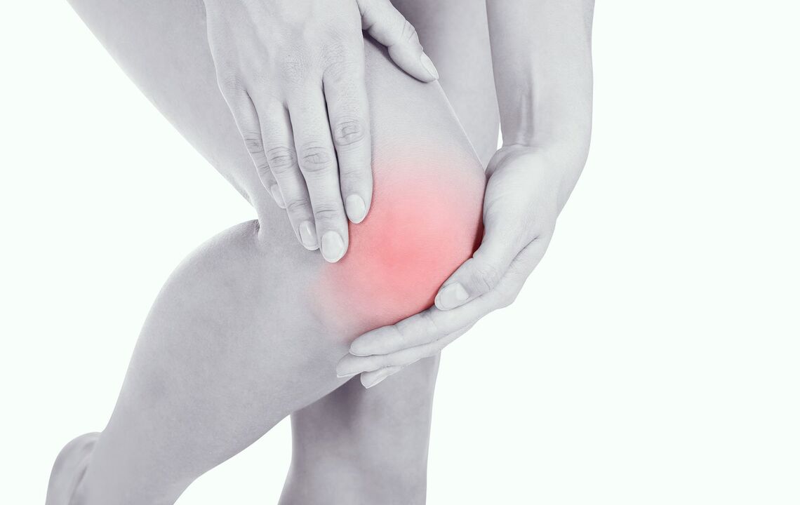 inflammation de l'articulation du genou et son traitement avec le gel Hondroine